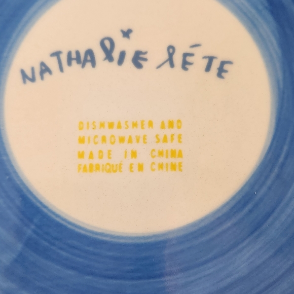 ANTHROPOLOGIE Nathalie Lete Joyeux Anniversaire Francophile Birthday Plate - Picture 4 of 5